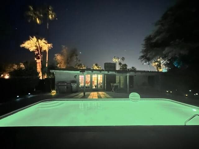 evening by the pool