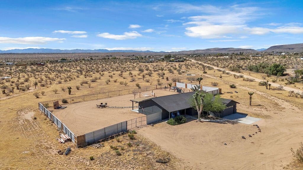 Fenced area is only part of the 5 Acres.