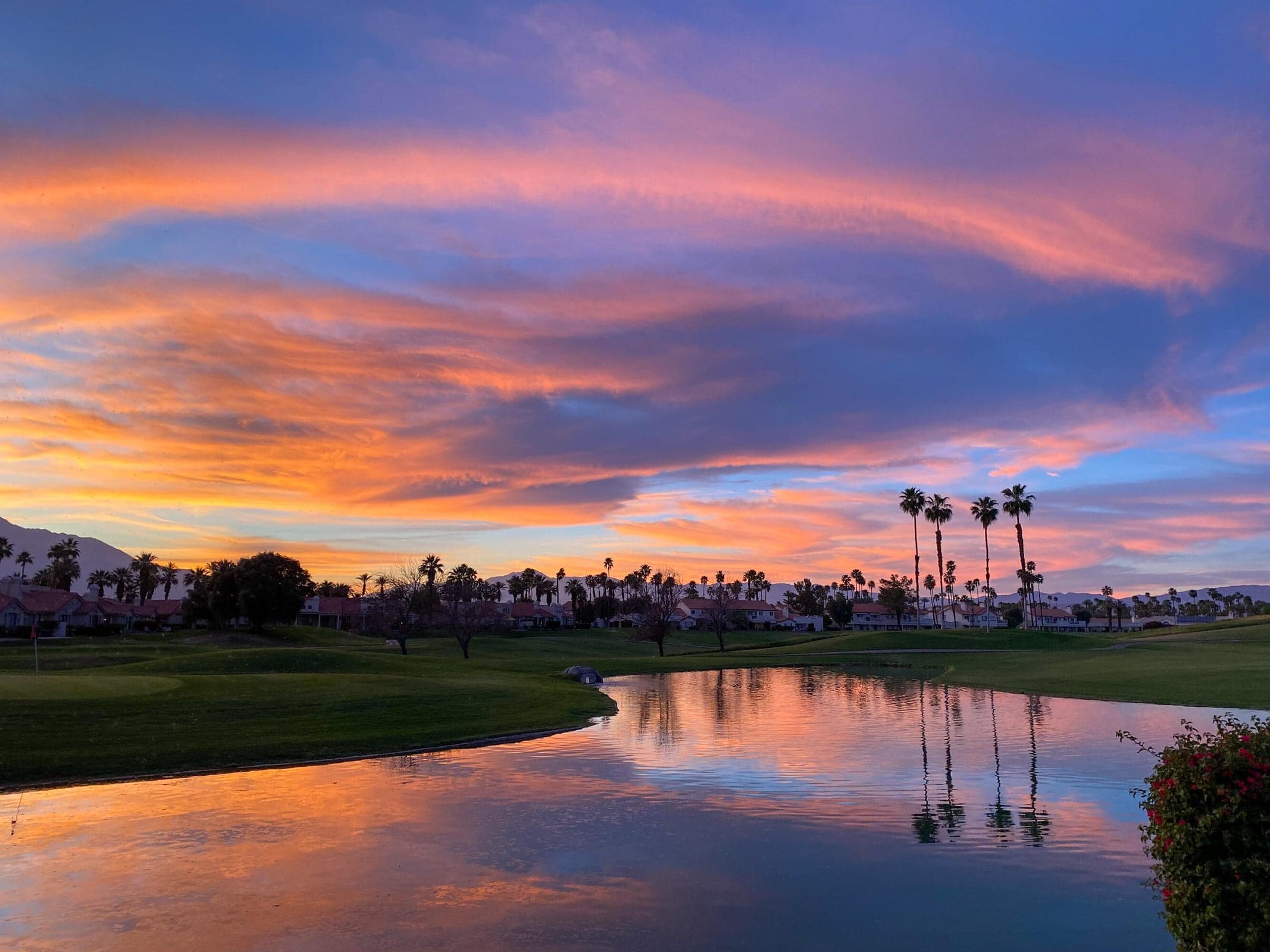 One of those magical desert sunsets appreciated from the back patio